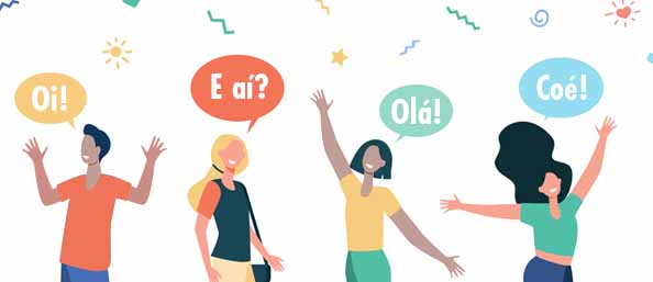 how to say hi hello in portuguese