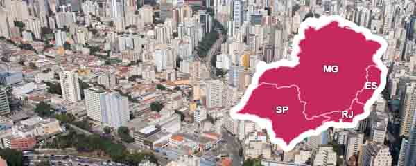 southeast sudeste regiões brasil